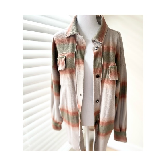 Free People Plaid Shacket - Picture 6 of 12